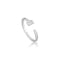 Silver Key Adjustable Ring